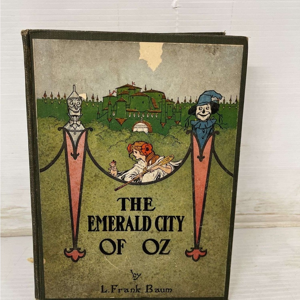 1910 Emerald City of Oz by L Frank Baum Reilly & Lee Co Antique HC Color Plates